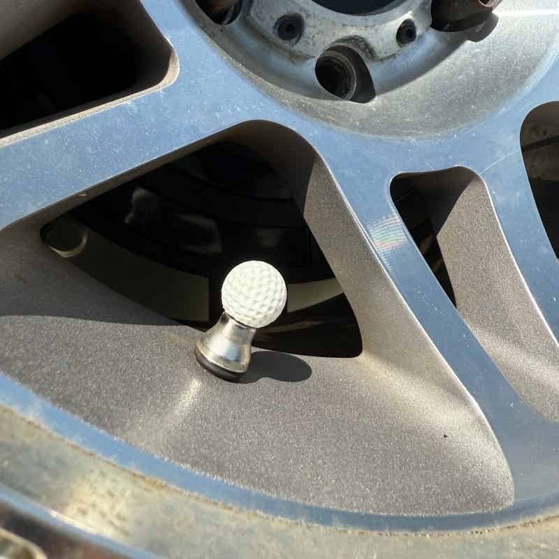 Golf Ball Style Tire Valve Ste - Motorcycle Valve Cover 评论和价格