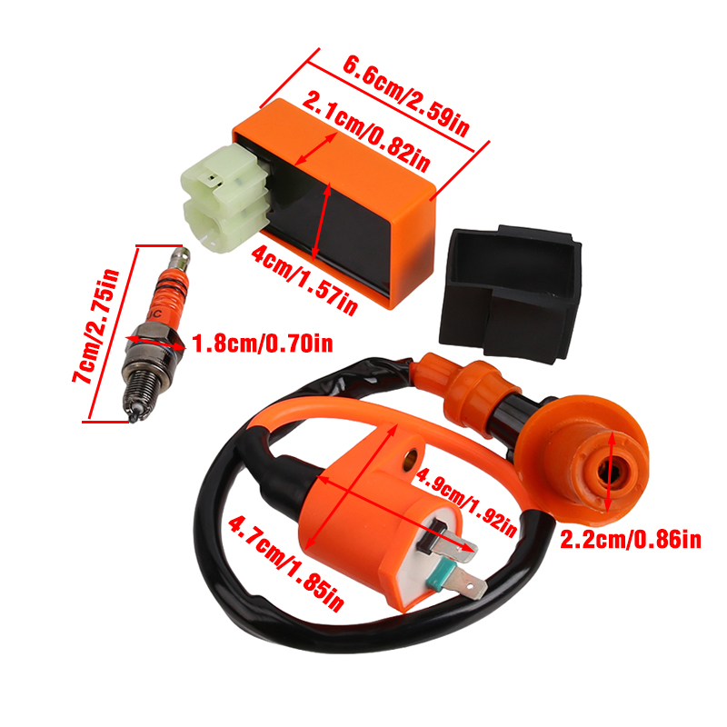 Ignition coil New set of motor - Motorcycle Spark Plug 评论和价格