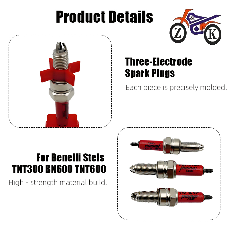 1PCS CR8E 3-Electrode EFI Moto - Motorcycle Spark Plug 评论和价格