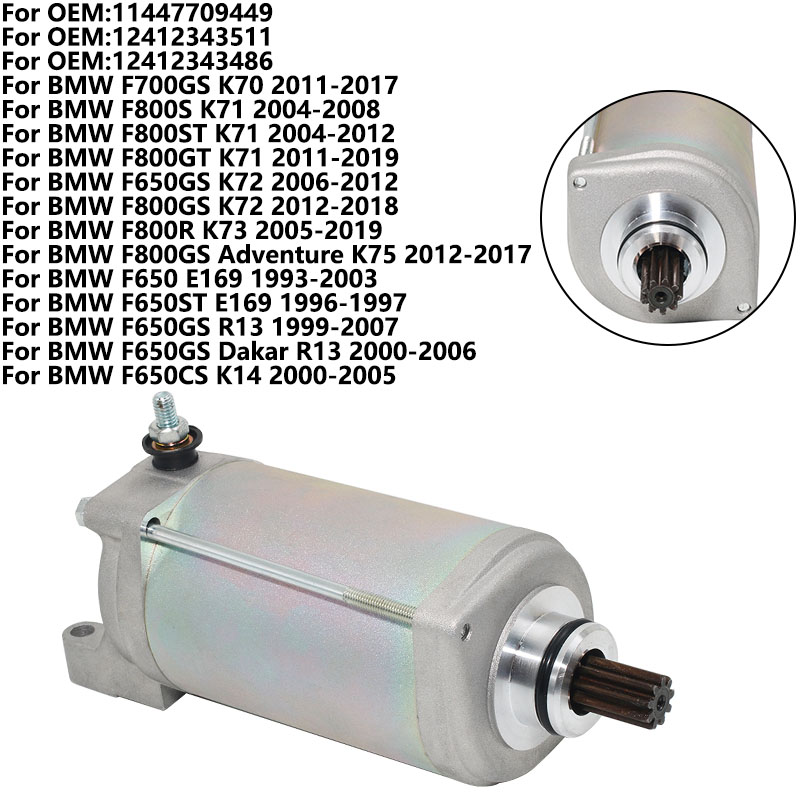Motorcycle Starter Motor For B - Motorcycle Starter Motor 评论和价格