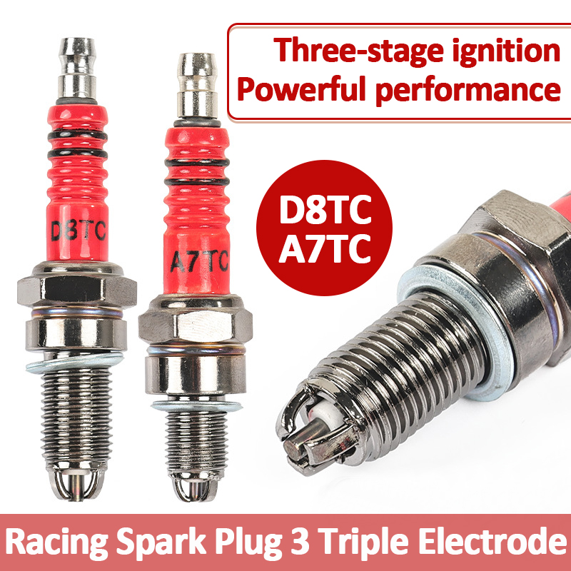 1/2PCS Racing Spark Plug 3 Tri - Motorcycle Spark Plug 评论和价格