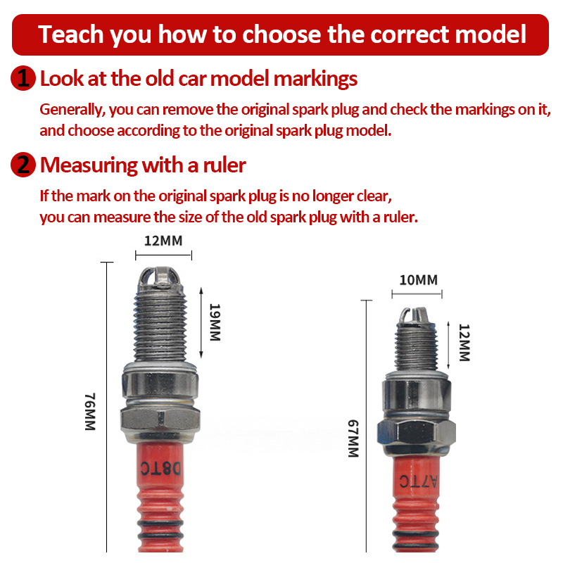 1/2PCS Racing Spark Plug 3 Tri - Motorcycle Spark Plug 评论和价格